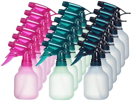 My Battery Supplier Empty Spray Bottle 8 oz. Frosted Assorted Colors (Pack of 18)