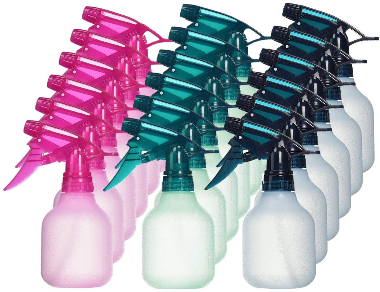 My Battery Supplier Empty Spray Bottle 8 oz. Frosted Assorted Colors (Pack of 18)