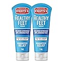O'Keeffe's for Healthy Feet Foot Cream - 3 oz Tube (2 Pack) - Guaranteed Relief for Extremely Cracked, Dry Feet, Repairing Skincare, Instantly Boosts
