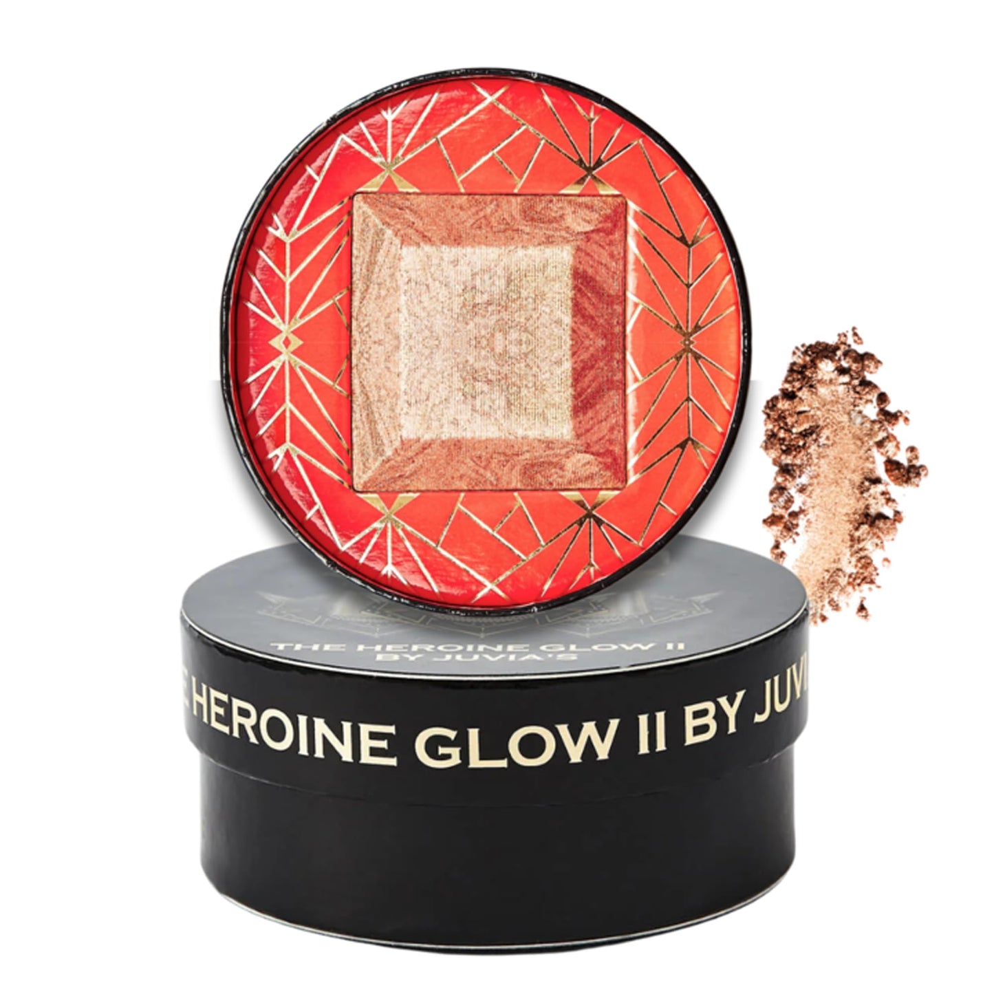 Juvia's Place Highlighter Heroine Glow II - Highlighter Powder, Baked Highlighter, Shimmer Highlighter Makeup, Long-Wearing & Illuminating Cheek