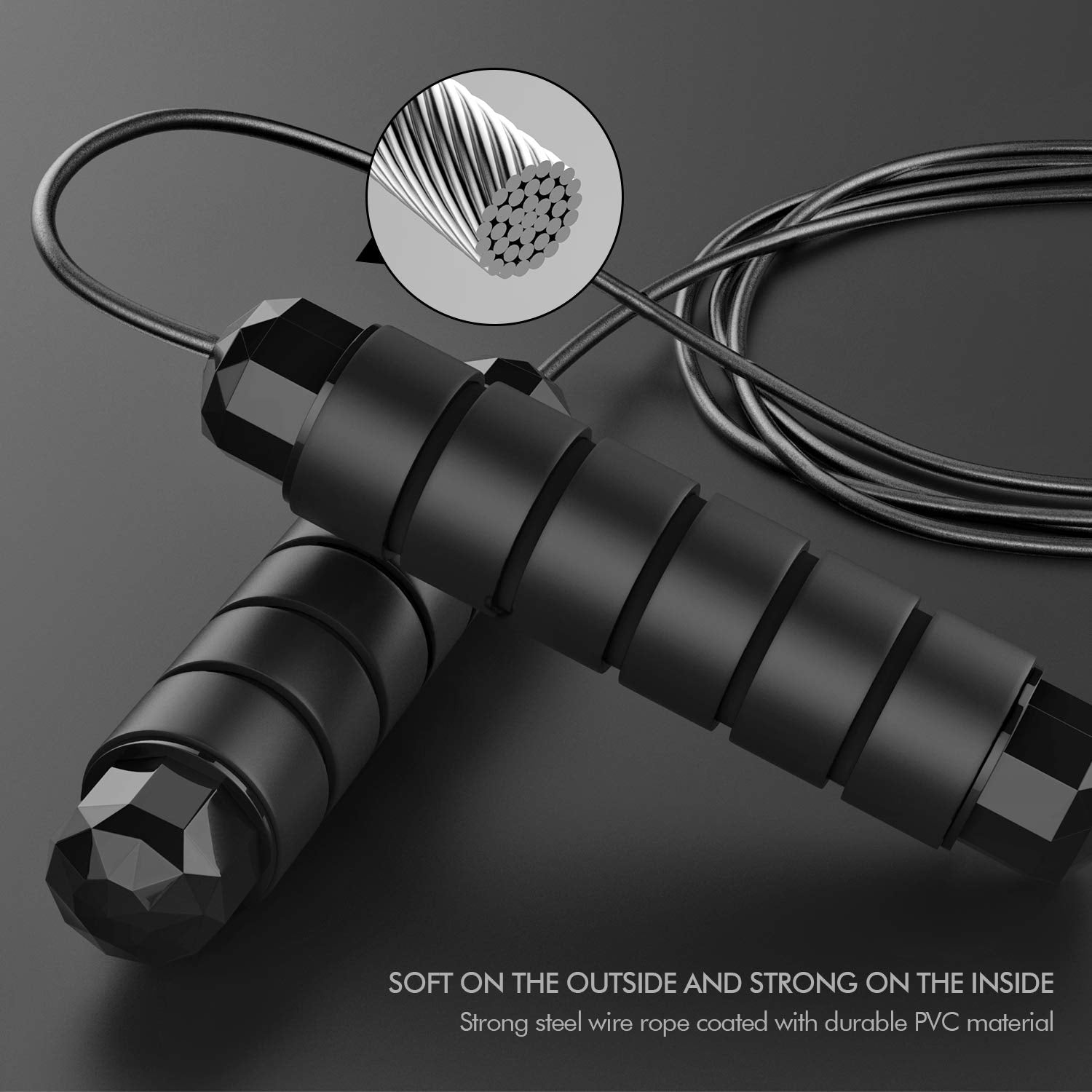 Tangle-Free Rapid Speed Jump Rope - Thumbnail 2