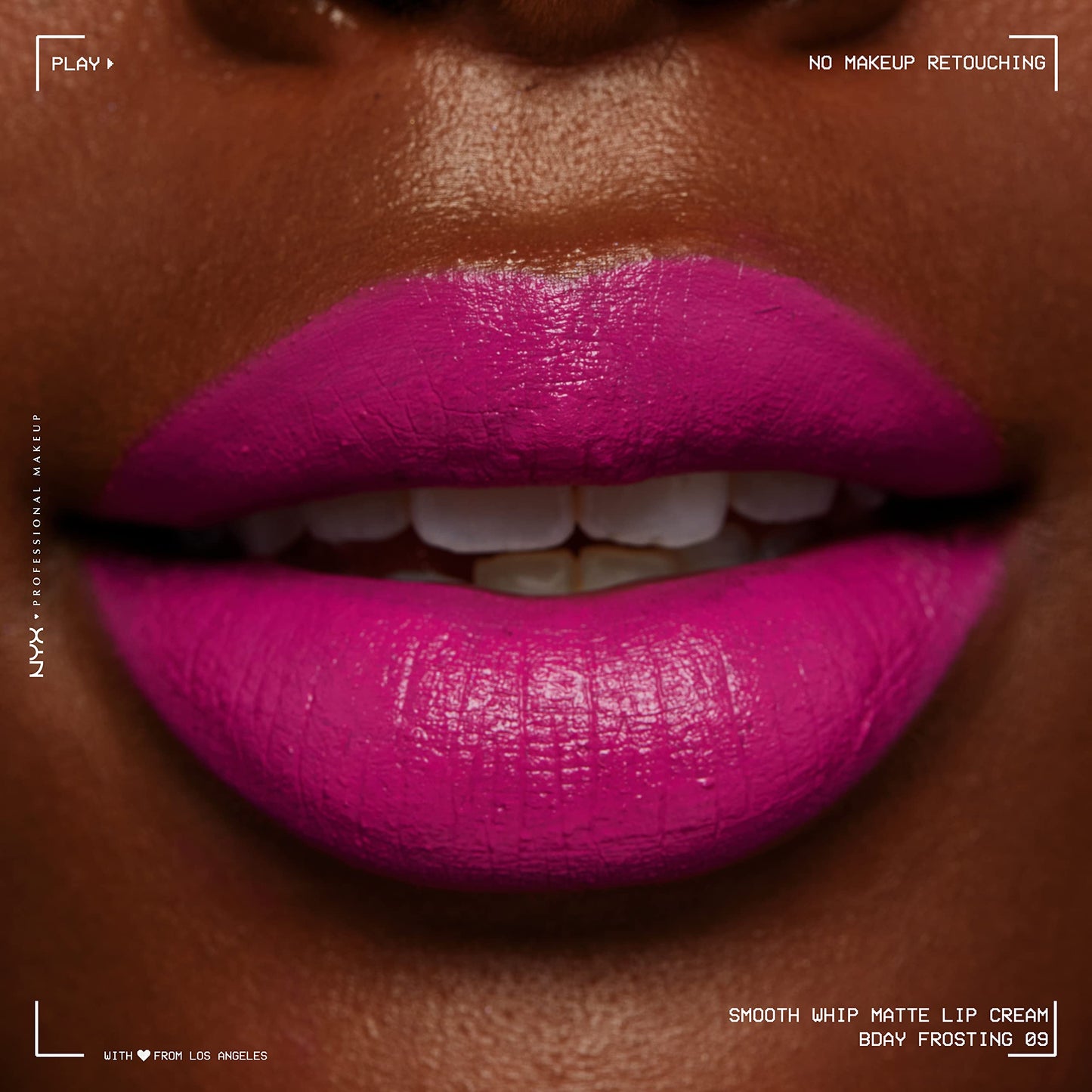 NYX PROFESSIONAL MAKEUP Smooth Whip Matte Lip Cream, Long Lasting, Moisturizing, Vegan Liquid Lipstick - Bday Frosting (Violet Red)
