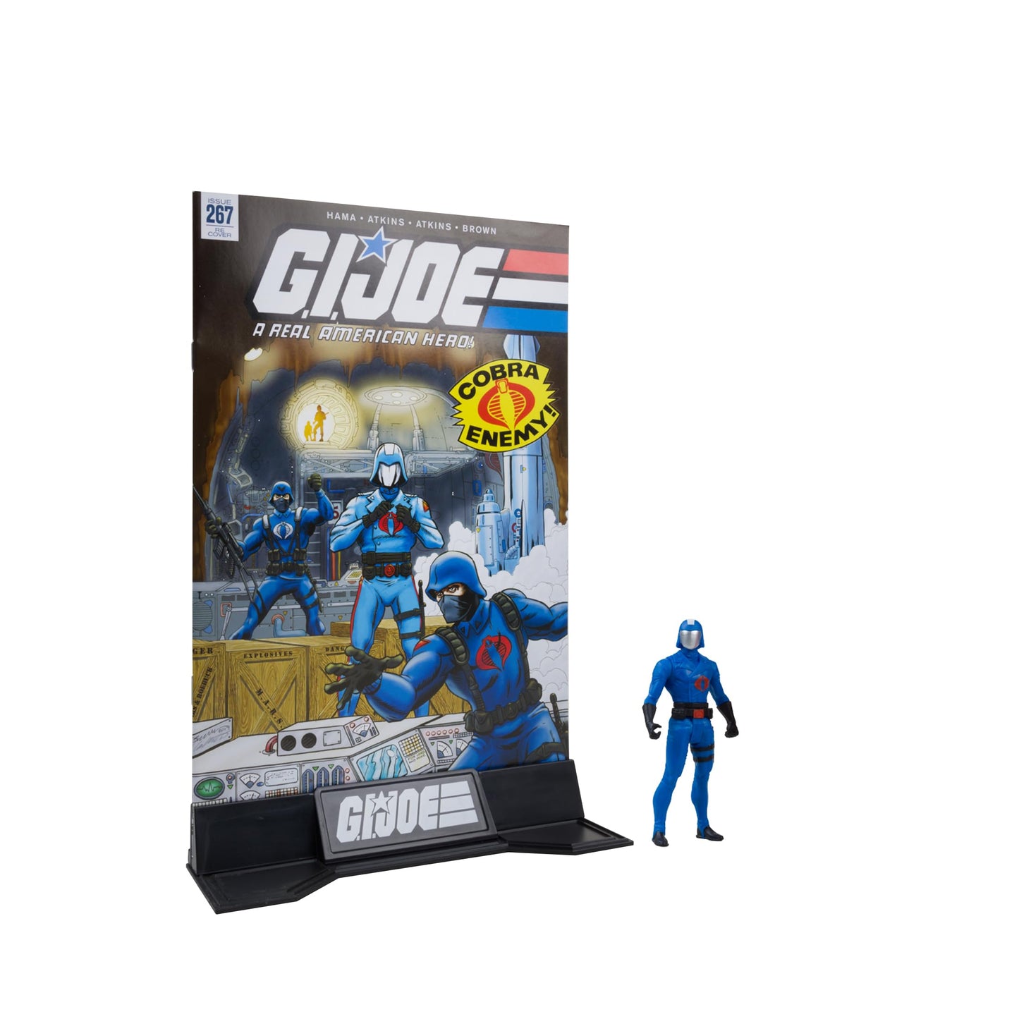 McFarlane Toys - G.I. Joe Page Punchers 2pk Cobra Commander and Crimson Guard 3in Action Figures with 2 Comics