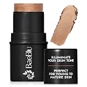 BaeBlu - Organic Cream Bronzer Stick - 100% Natural Vegan Cream Bronzer for Face, Multi-Use for Lips, Cheeks & Eyes, Buildable Shimmer, Gluten-Free