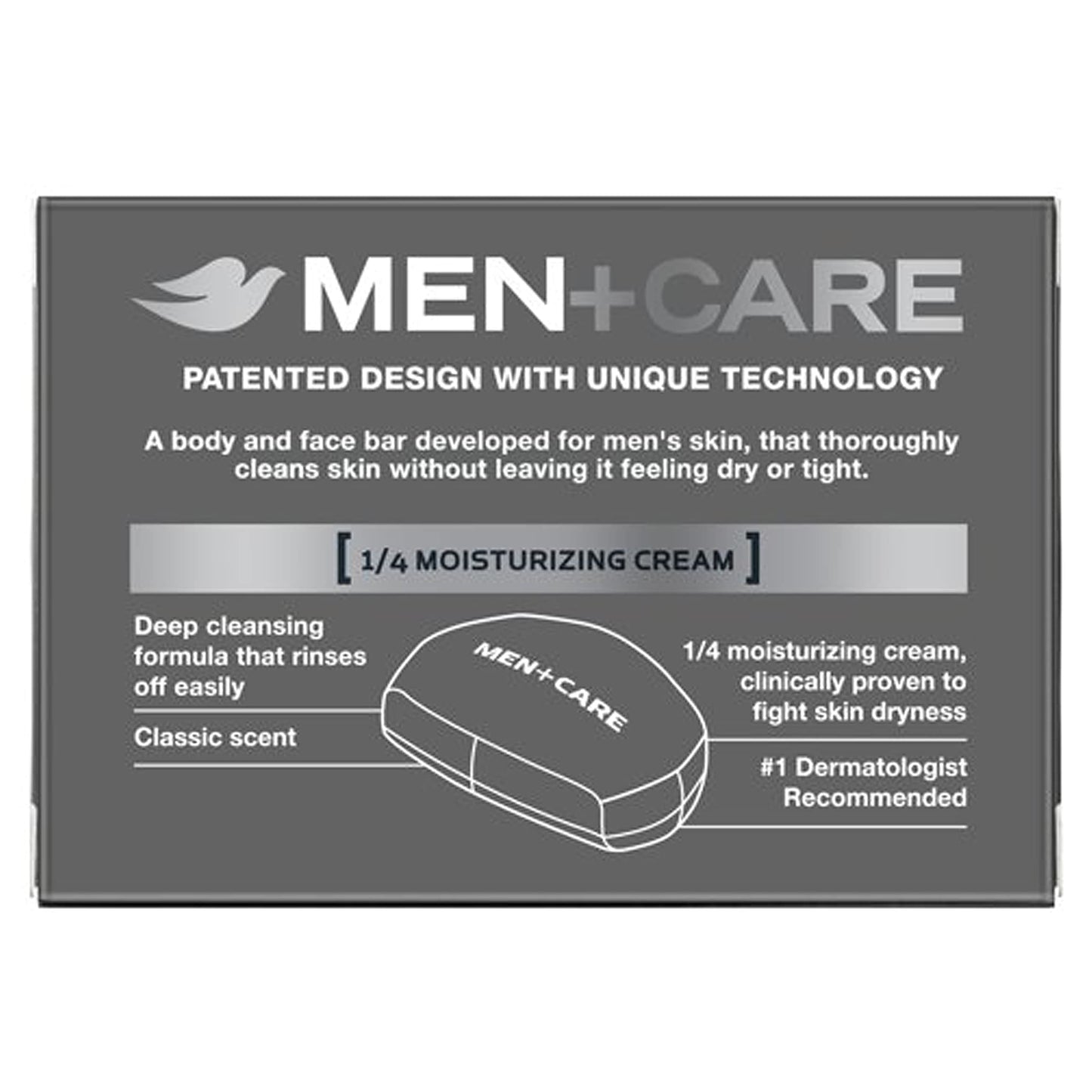 Dove Men+Care Men's Bar Soap More Moisturizing Than Bar Soap Deep Clean Soap Bar that Effectively Washes Away Bacteria, Nourishes Your Skin 3.75 oz 10