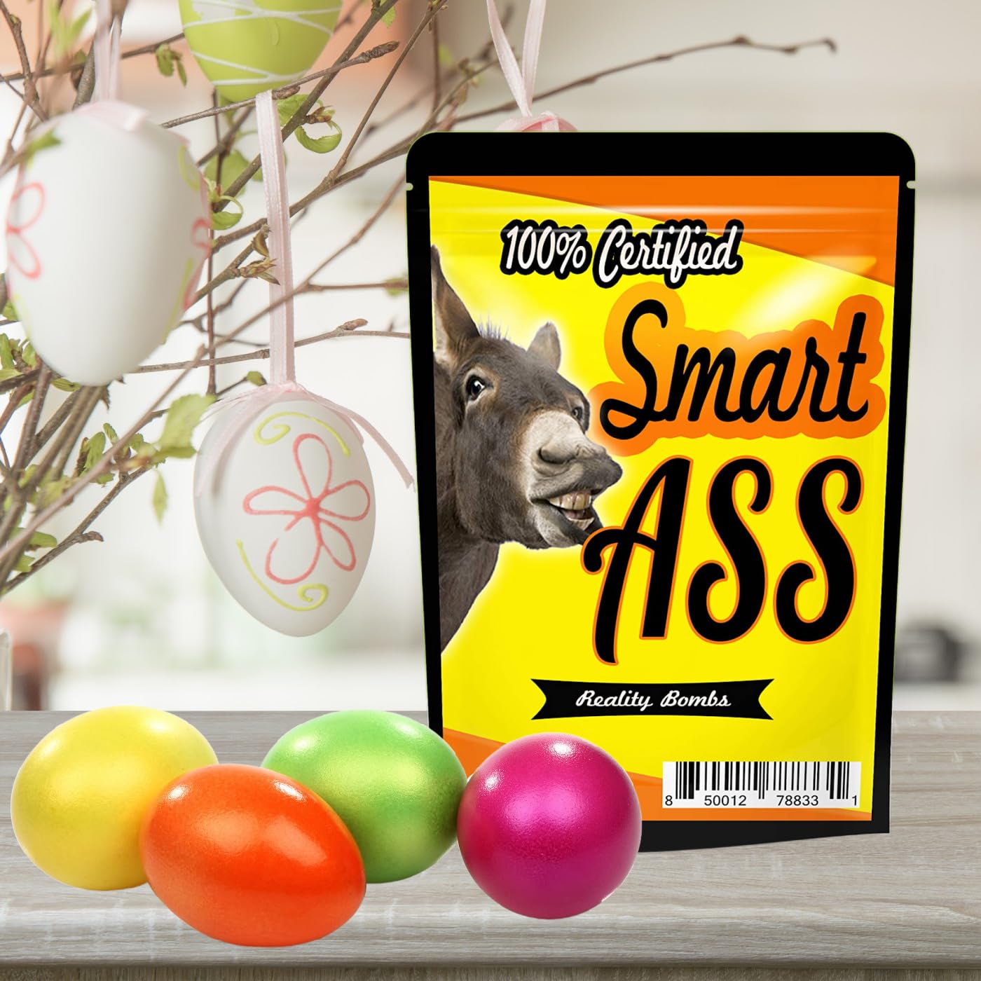 Certified Smart Ass Bath Bombs - XL Black and Red Fizzers for Adults - Handcrafted, Made in America, 2 Count