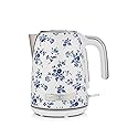 Laura Ashley Stainless Steel Electric Kettle 1.7 Liter - 1500W Rapid Boil Electric Kettles for Boiling Water - Electric Tea Kettles Automatic Shut…