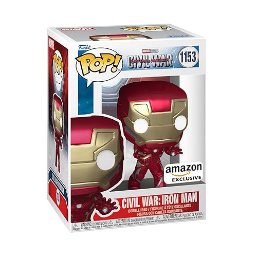 Funko POP! Marvel: Civil War Build A Scene - Iron Man - Captain America - Collectable Vinyl Figure - Gift Idea - Official Merchandise - for Kids…