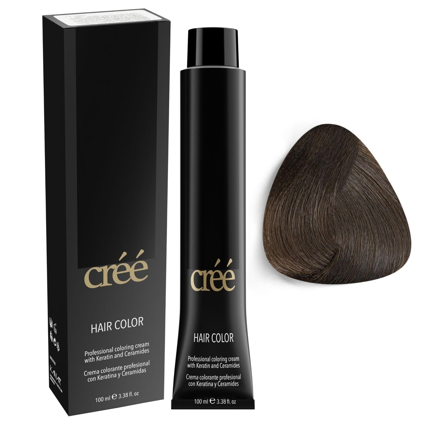 Cree Professional 6.1 - Dark Ash Blond Permanent Hair Color - Long Lasting, Rich Vibrant - Gray Coverage 100ml - 3.4 fl.oz.