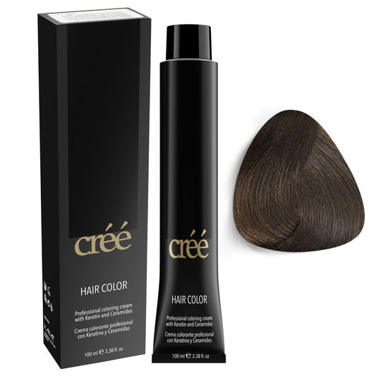 Cree Professional 6.1 - Dark Ash Blond Permanent Hair Color - Long Lasting, Rich Vibrant - Gray Coverage 100ml - 3.4 fl.oz.