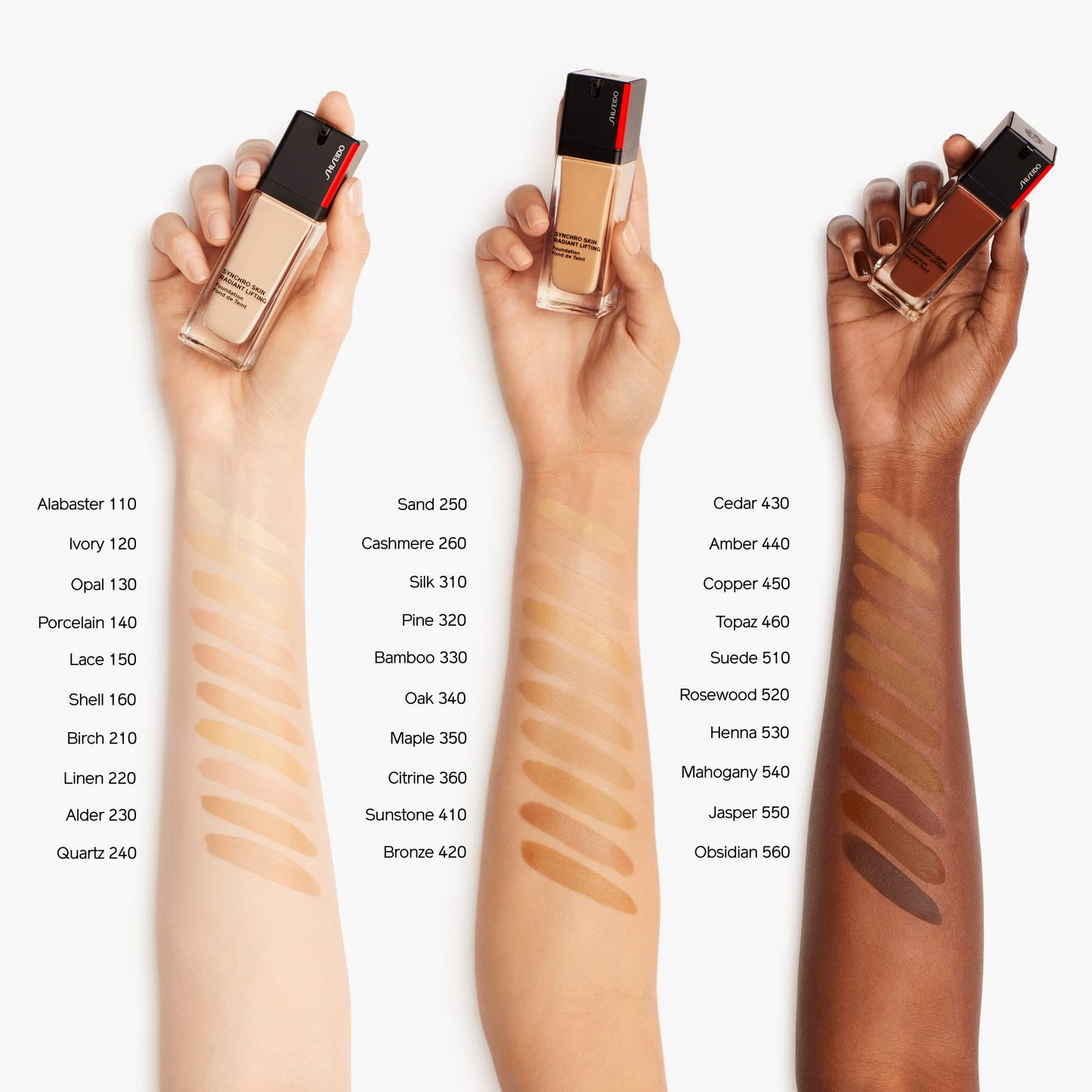 Shiseido Synchro Skin Radiant Lifting Foundation SPF 30, 450 Copper - 30 mL - Medium-to-Full, Buildable Coverage - 24-HR Hydration - Transfer, Crease & Smudge Resistant - Non-Comedogenic