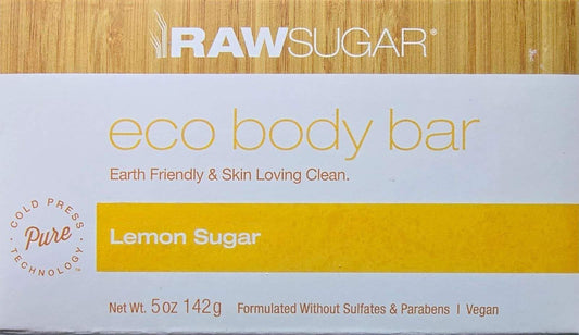 RawSugar Lemon Sugar Eco Body Bar 5 oz Beauty & Personal Care RAW SUGAR