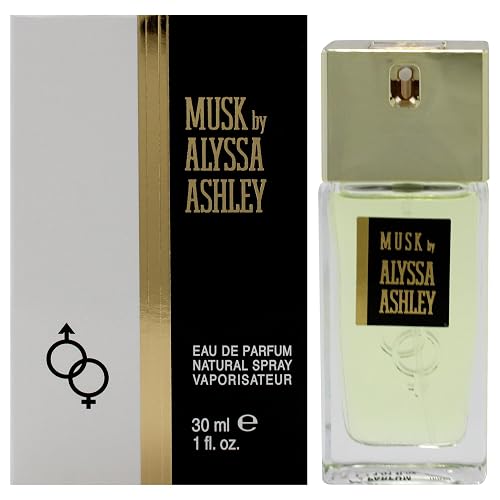 Alyssa Ashley Musk - Perfume for Men and Women with Citrus and Sicilian Bergamot - Travel Size Perfume Mini Fragrances - 1 oz EDP Spray
