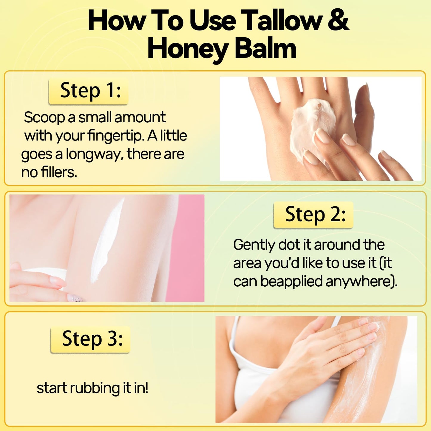 SVPMECN Tallow and Honey Balm, Tallow Face Moisturizer, Grass-Fed Beef Tallow & Raw Wild Honey for Smooth, Natural Formula, Hydrated Skin Beauty and Personal Care SVPMECN