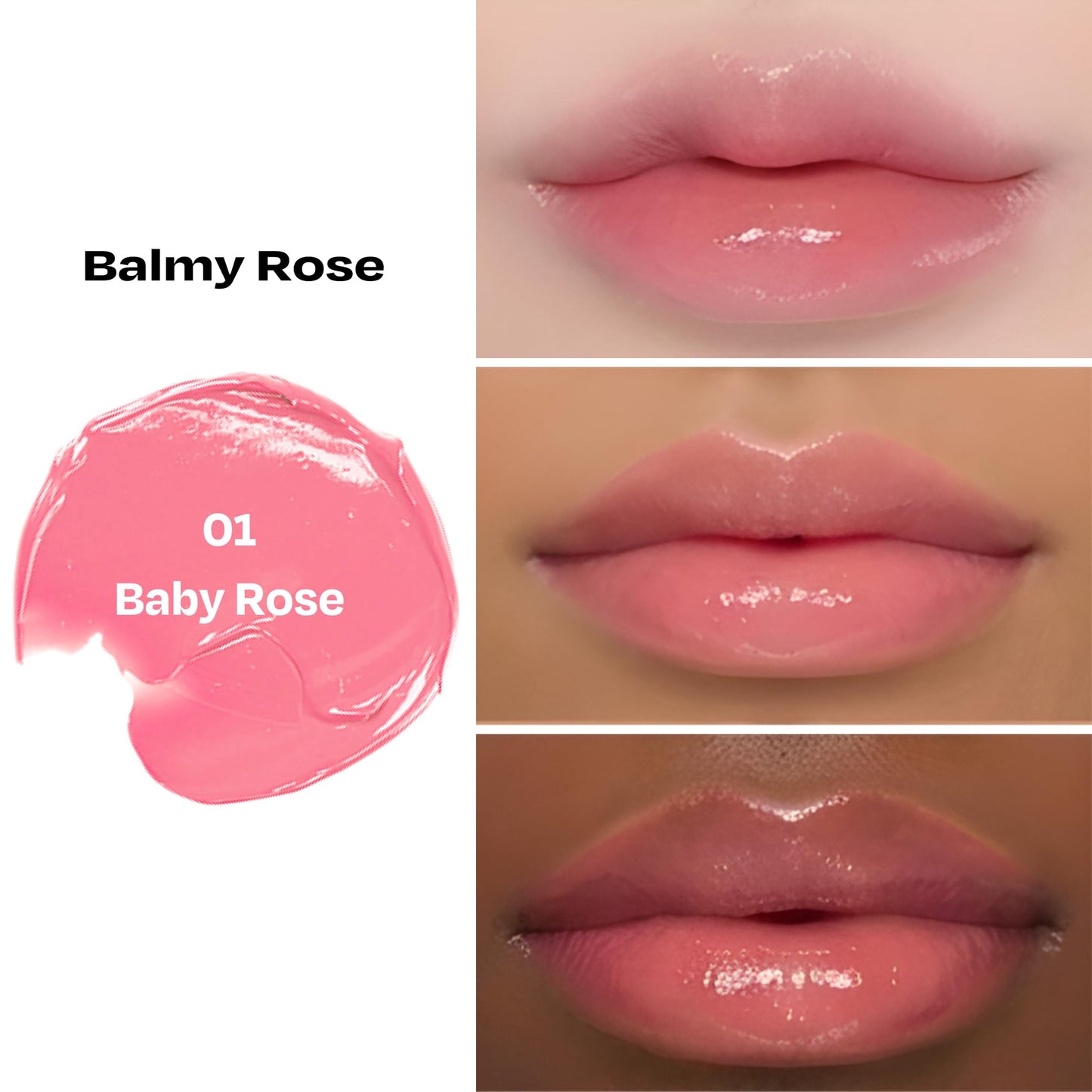alternativestereo Lip Potion Balmy Rose - Creamy, Hydrating, Rosy Lip Tint with a Subtle Glow - 0.3 Oz (No.1 Baby Rose) Beauty and Personal Care alternativestereo