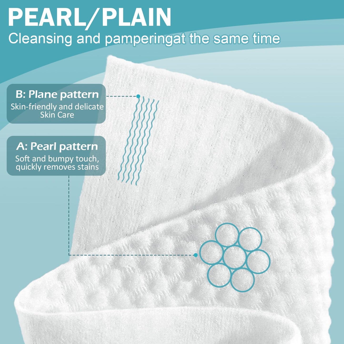 Face Towels, Disposable Face Towel 100 Count, Makeup Remover Dry Wipes, Soft Cotton Dry Wipes Facial Cloths Towelettes for Washing and Drying, Facial Beauty and Personal Care VETYUND