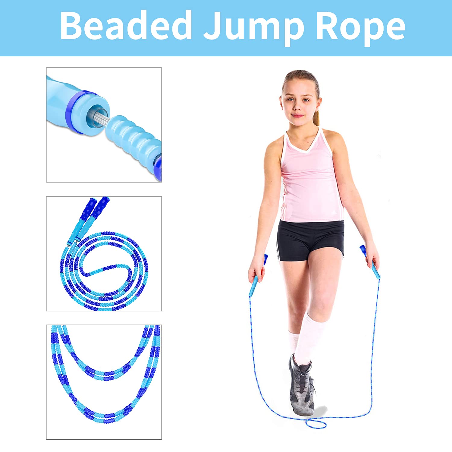 Leeboom Segmented Beaded Jump Rope - Thumbnail 5