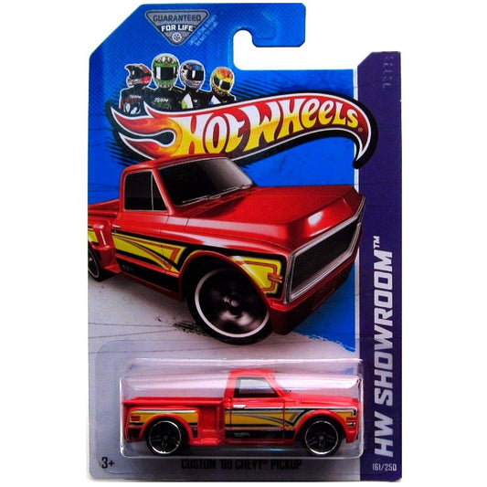 Hot Wheels HW Showroom Custom '69 Chevy Pickup (Red) #161/250