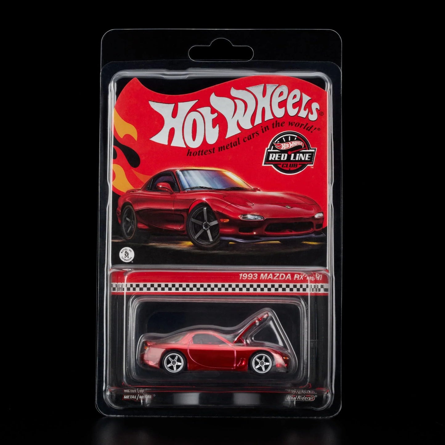 Hot Wheels. RLC Exclusive 1993 Mazda RX-7 R1 Twin Turbo. Spectraflame Red