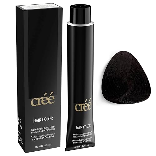 Cree Professional 2 - Very Dark Brown Permanent Hair Color - Long Lasting, Rich Vibrant - Gray Coverage 100ml - 3.4 fl.oz.