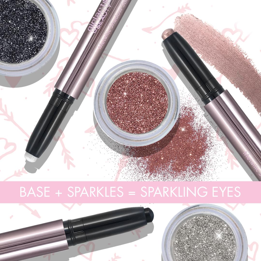 Girlactik Creamy Eyeshadow Stick- Long Lasting and Water-Resistant, Shimmering and Matte Colors Eye Shadow Stick Makeup, Built-in sharpener - 2 g…