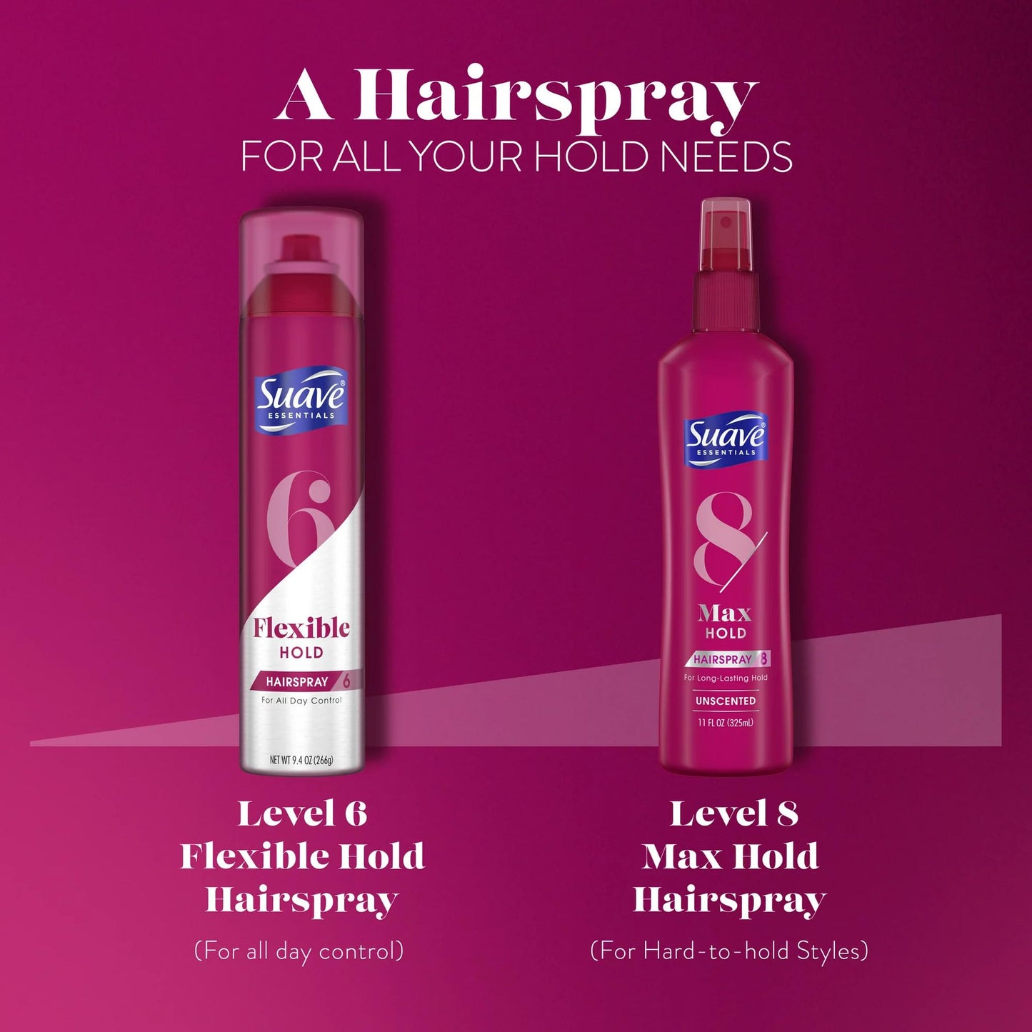 Suave Max Hold Non Aerosol Hairpsray Unscented 11 oz (Pack of 7)