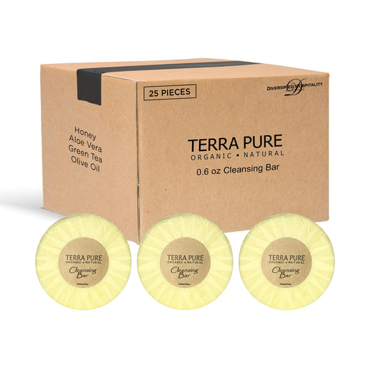 Terra Pure Bar Soap, Travel Size Hotel Amenities, 0.6 oz (Pack of 25) Beauty & Personal Care Terra Pure