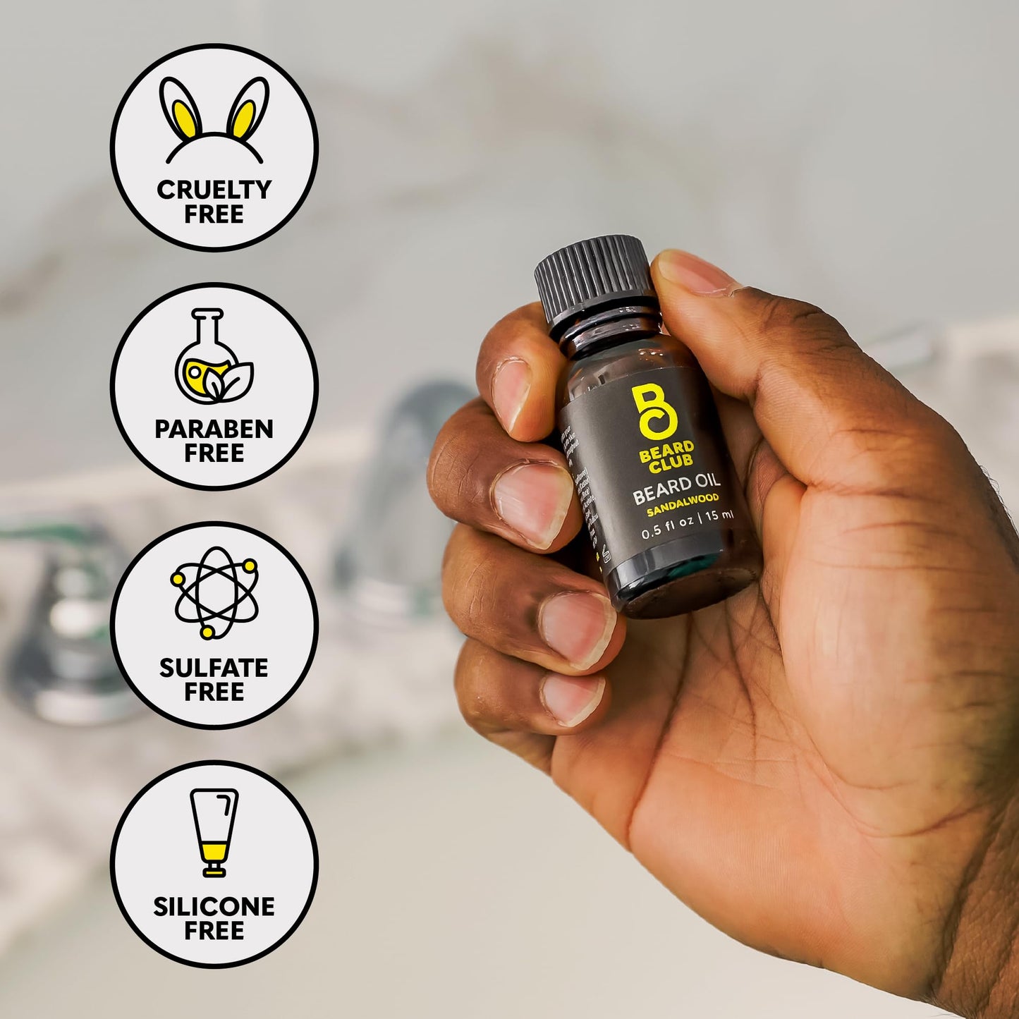 The Beard Club Duo Pack: Premium Cedar & Sandalwood Beard Oils for Men - Natural Moisturizer, Conditioner - Hydrates, Softens, Strengthens Hair Beauty and Personal Care The Beard Club
