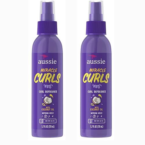Aussie Miracle Curls Curl Refresher Maximum Hold 5.7 Ounce (170ml) (Pack of 2)