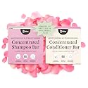 The Earthling Co. Moisturizing Peptide Shampoo & Conditioner Bar Set For Hair Growth, Strength, Repair & Split Ends - Sulfate & Paraben Free
