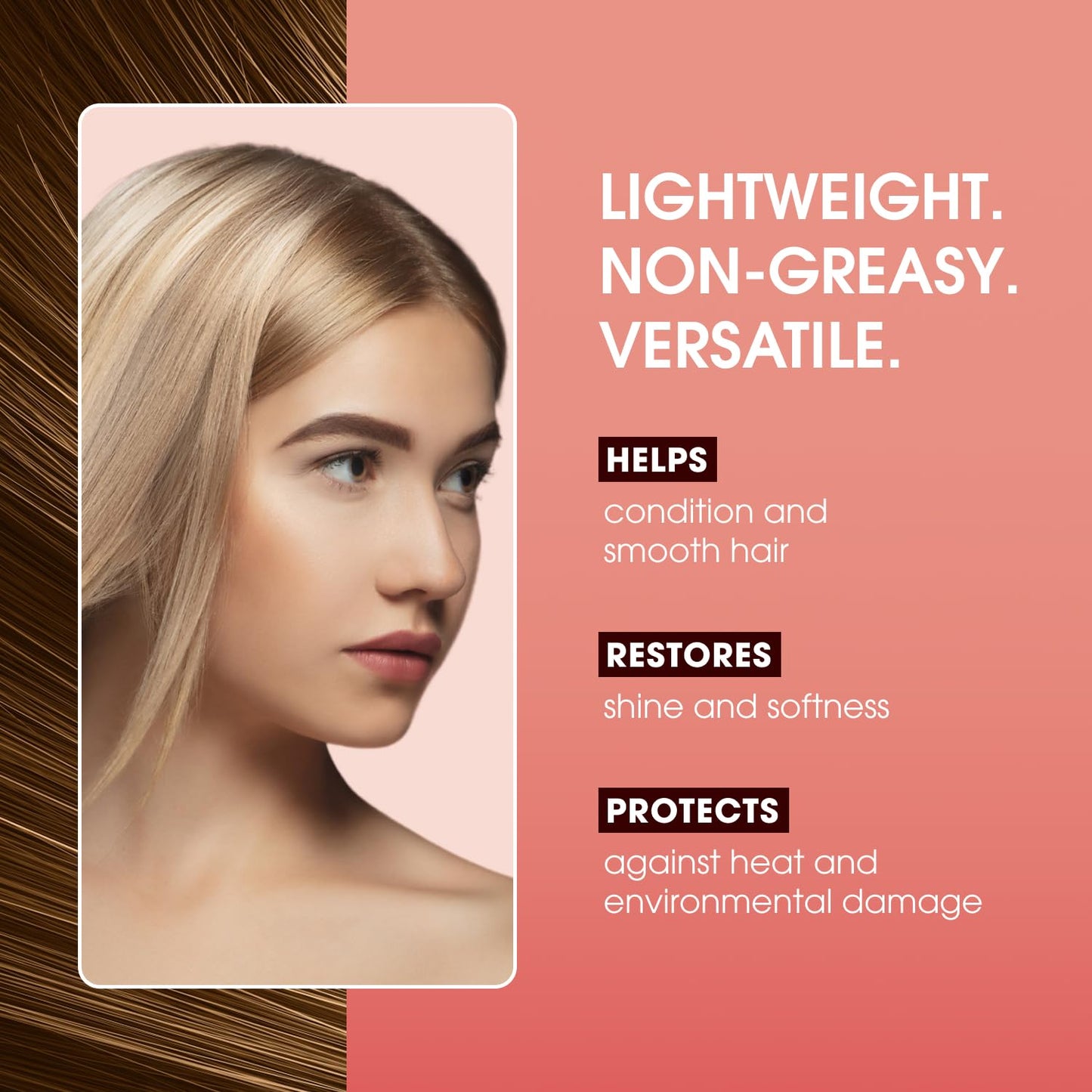 One 'N Only Argan Oil Hair Treatment - Lightweight & Hydrating Hair Oil for Natural, Wigs & Extensions - Shine Enhancing, Heat Protectant & Frizz