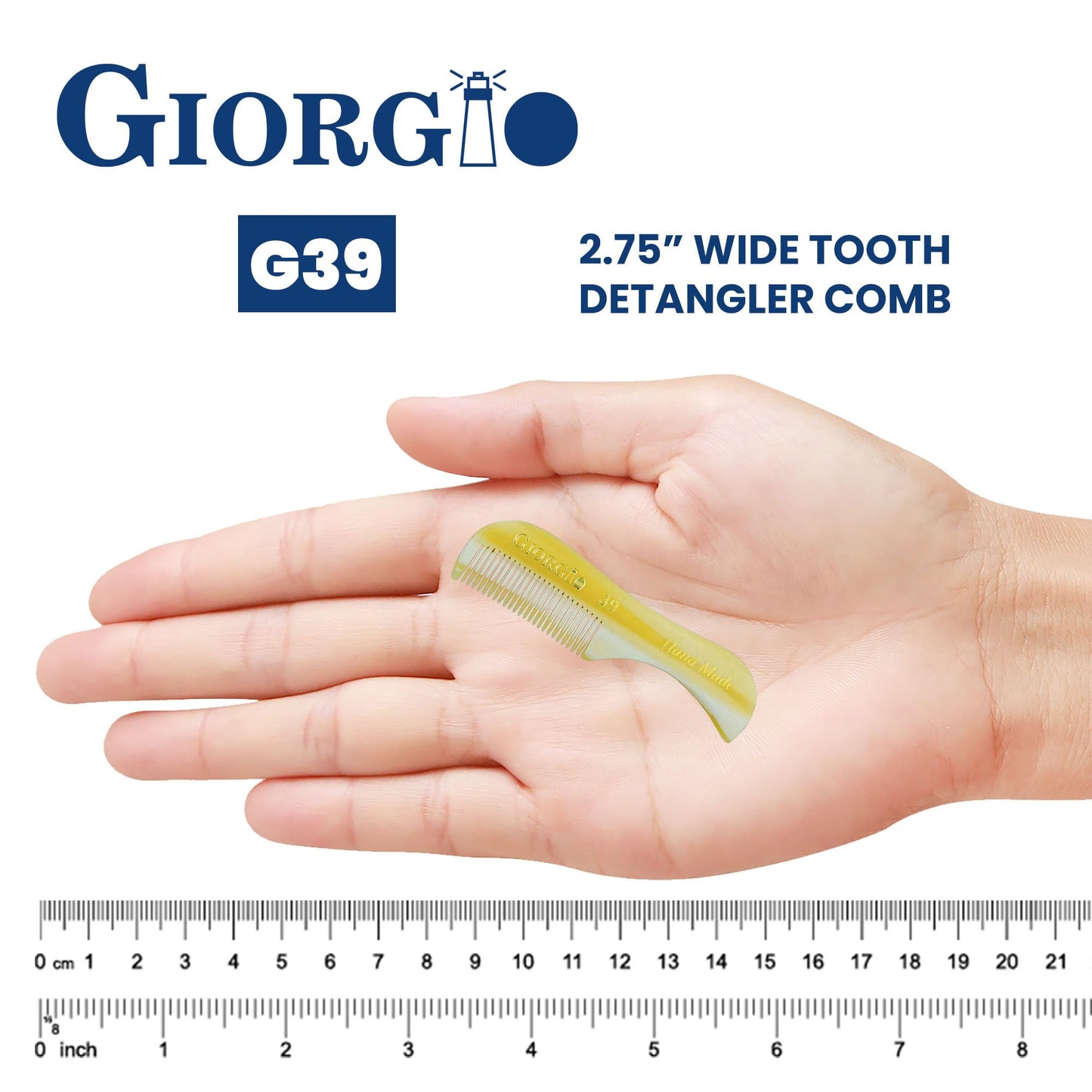 Giorgio G39 Mini Extra Small Men's Fine Toothed Beard and Mustache Comb for Facial Hair Grooming and Styling. Add this pocket comb to your hair Beauty and Personal Care GIORGIO