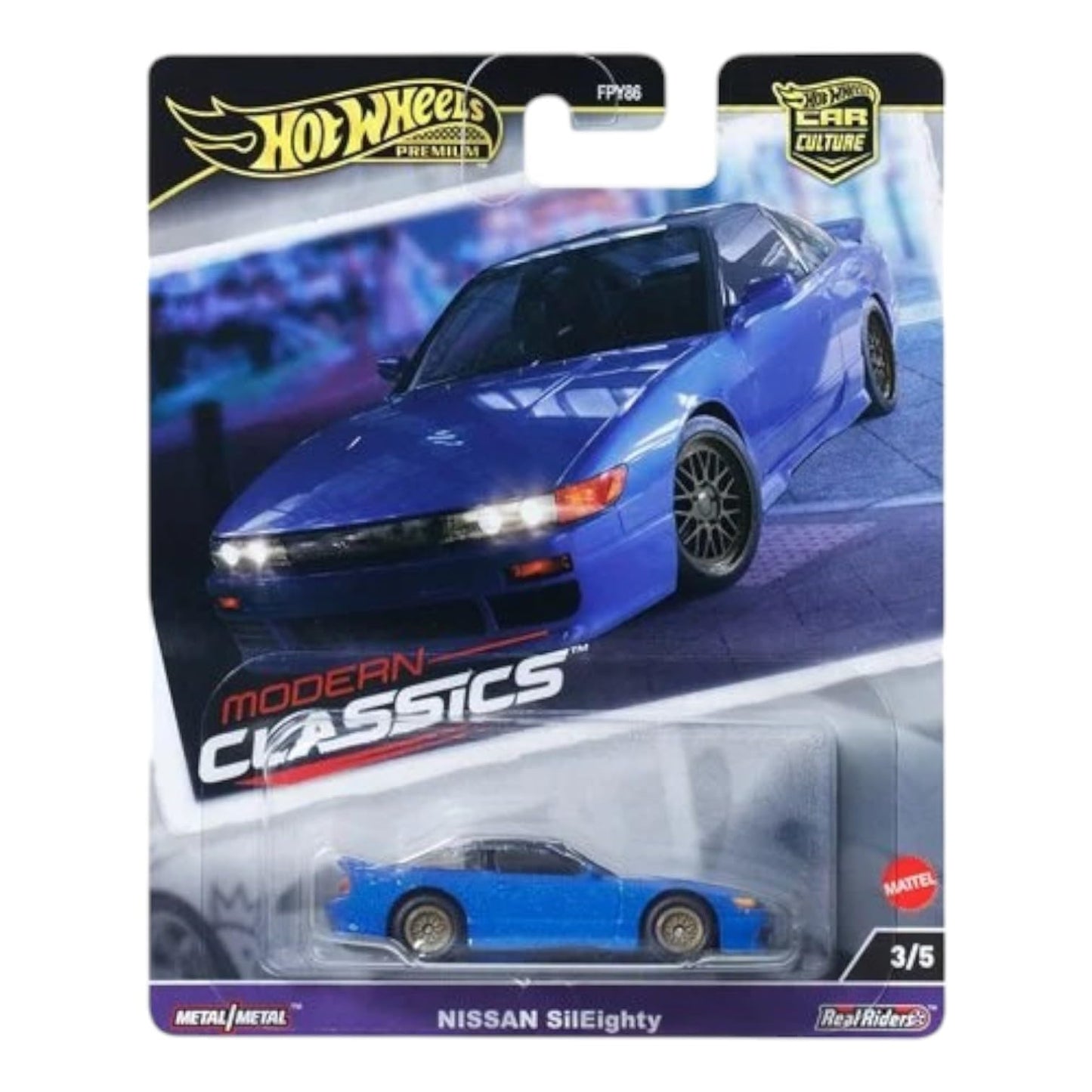 Hot Wheels Modern Classics Die-Cast Cars Set, 5-Pack, Nissan Skyline GTR, Mercedes-Benz 190E, Subaru Forester STI, Limited Edition FPY86-961E