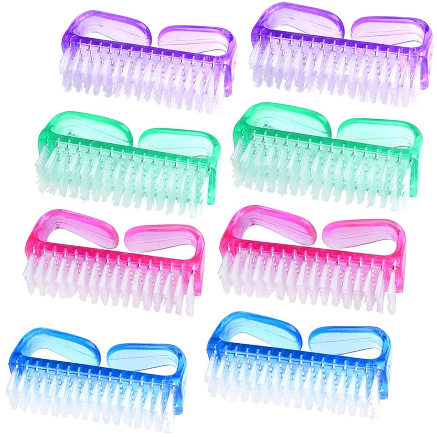 Handle Grip Nail Brush, Nail Cleaning Brushes Pedicure Scrubbing tool, Toes Fingernail Brush Scrub Cleaner kit for Men and Women 8 Pack (Multicolor) Beauty and Personal Care MODENGKONGJIAN Default Title