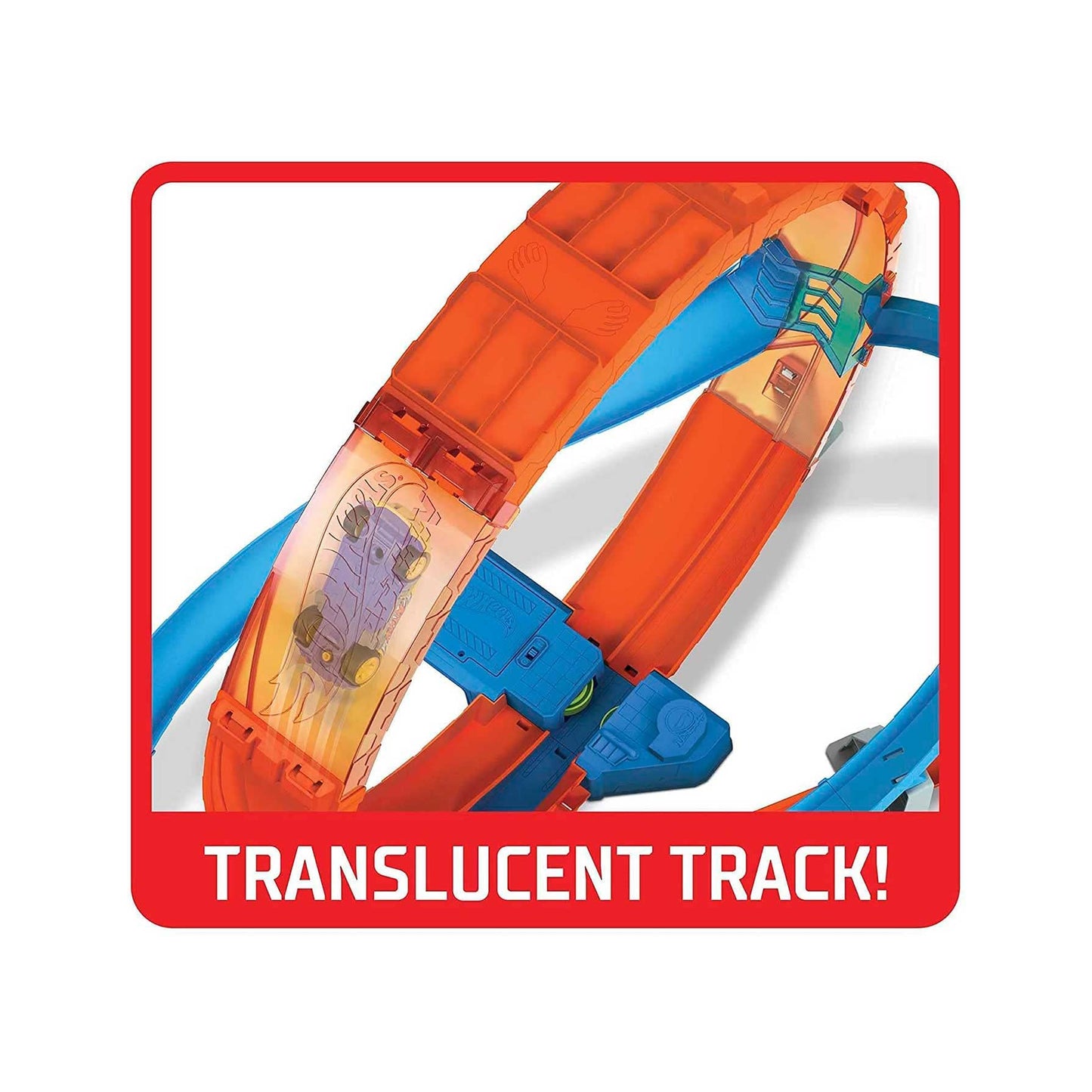 Hot Wheels Massive Loop Mayhem Track Set with Huge 28-Inch Wide Track Loop Slam Launcher, Battery Box & 1 1:64 Scale Car, Designed for Multi-Car…