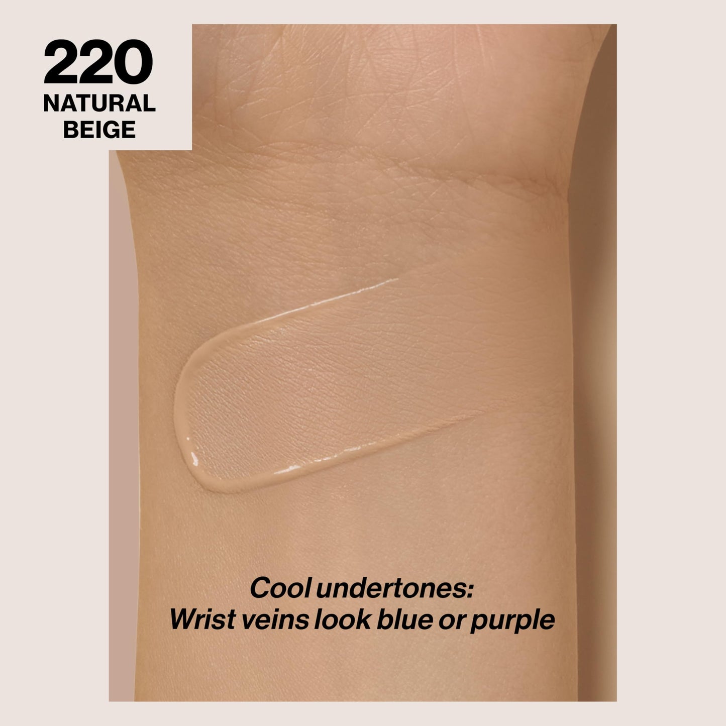 Revlon Liquid Foundation, ColorStay Face Makeup for Combination & Oily Skin, SPF 15, Medium-Full Coverage with Matte Finish, 220 Natural Beige, 1 Fl