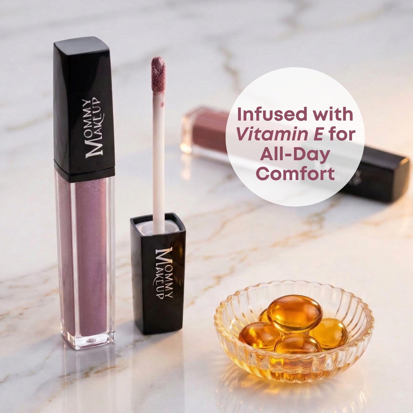 Mommy Makeup Stay Put Matte Lip Cream - Kiss-proof, Transfer-proof, Waterproof, Long Lasting Lipstick - Non-Drying Formula Infused with Vitamin E