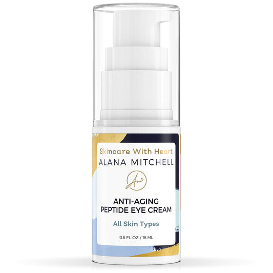 Anti-Aging Peptide Under Eye Cream - Peptide Eye Cream for Hydrated & Firm Skin - Under Eye Cream for Dark Circles and Puffiness - Anti Aging Eye