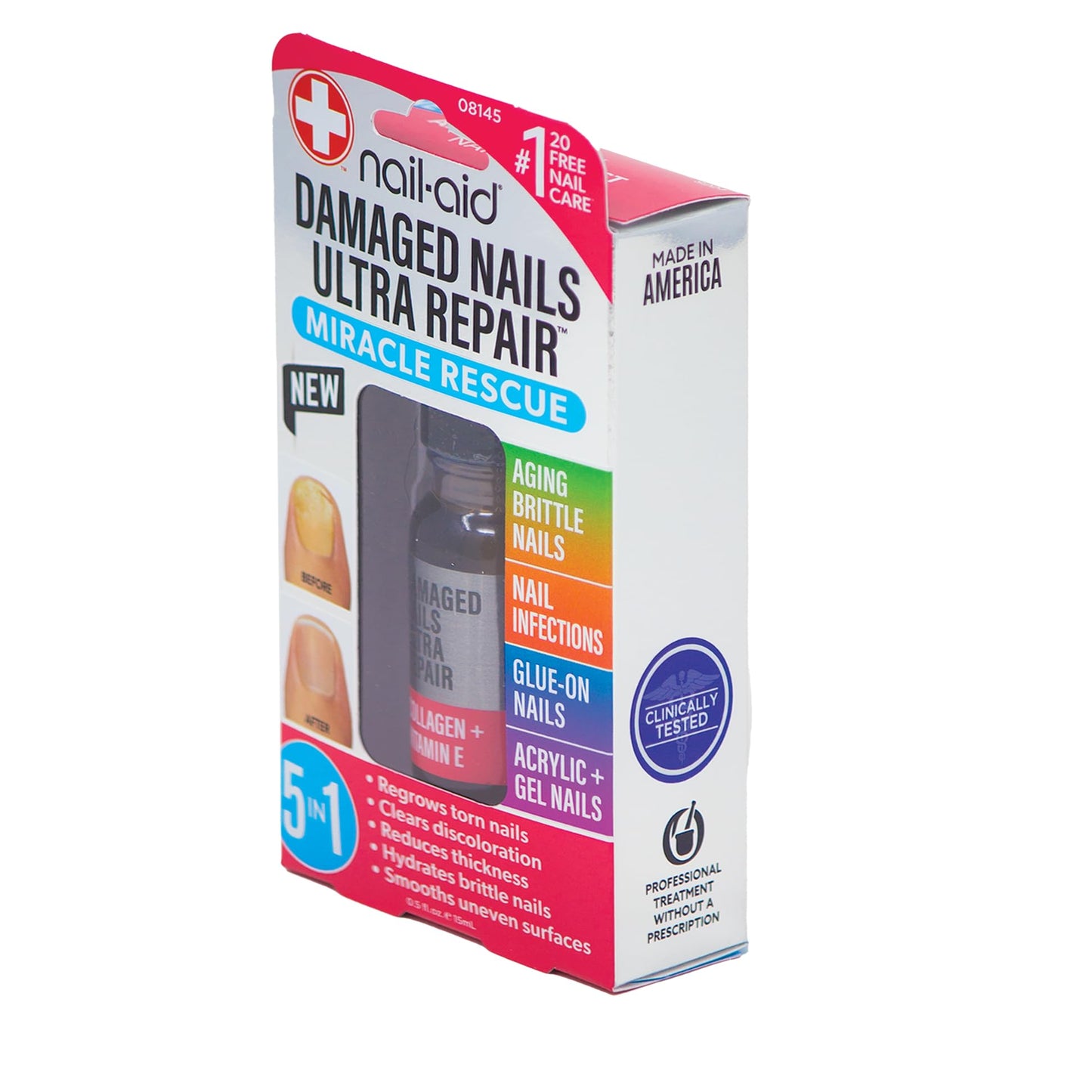 Nail-Aid - 5-in-1 Damaged Nails Multi-Repair for Fingernails or Toenails Beauty & Personal Care Nail-Aid