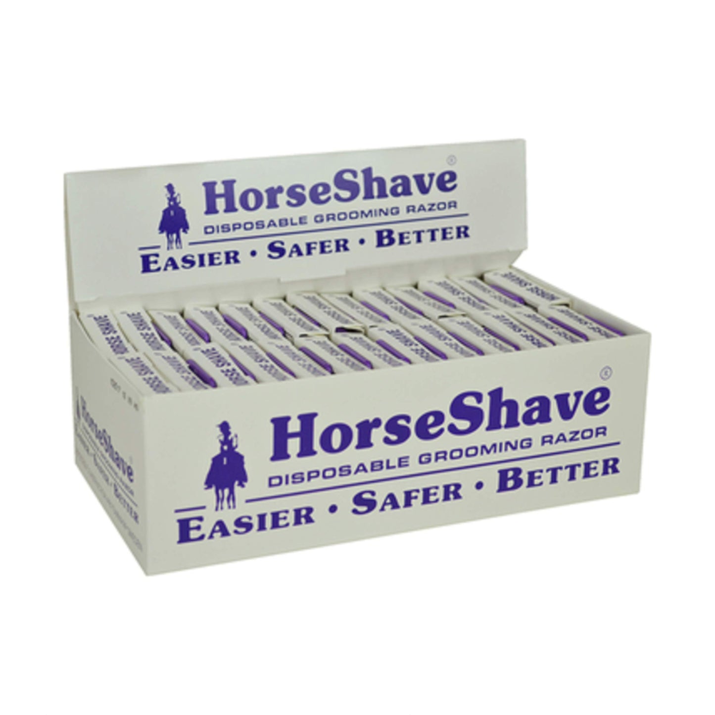 Horse Shave - Purple, Plastic, Modern Disposable Grooming Razor. 6-Pack for Horse Owners & Groomers Beauty and Personal Care Horse Shave