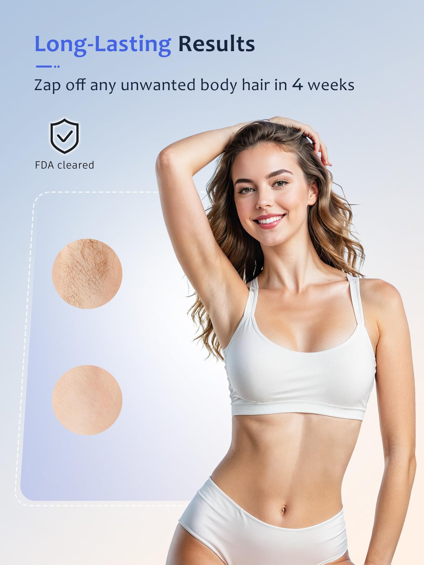 Ubroo Laser Hair Removal,IPL Hair Removal Device with 5? Ice Cooling,At-Home Laser Hair Removal for Women & Men,Body Legs Armpits Use (Gold) Beauty and Personal Care Ubroo