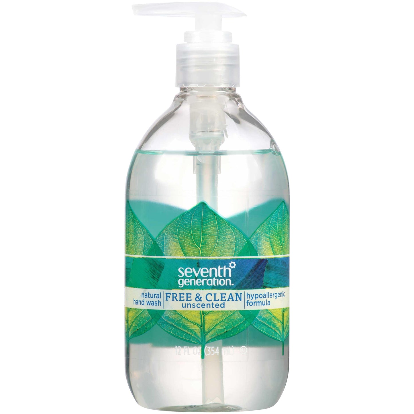 Seventh Generation Liquid Hand Soap Fragrance Free Free & Clean Unscented Hand Soap 12 Fl.oz, Pack of 8 Beauty and Personal Care Seventh Generation Default Title
