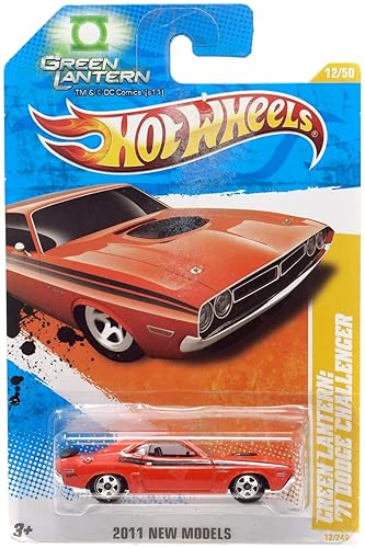 Hot Wheels 2011 New Models Green Lantern, Orange '71 Dodge Challenger 12/50