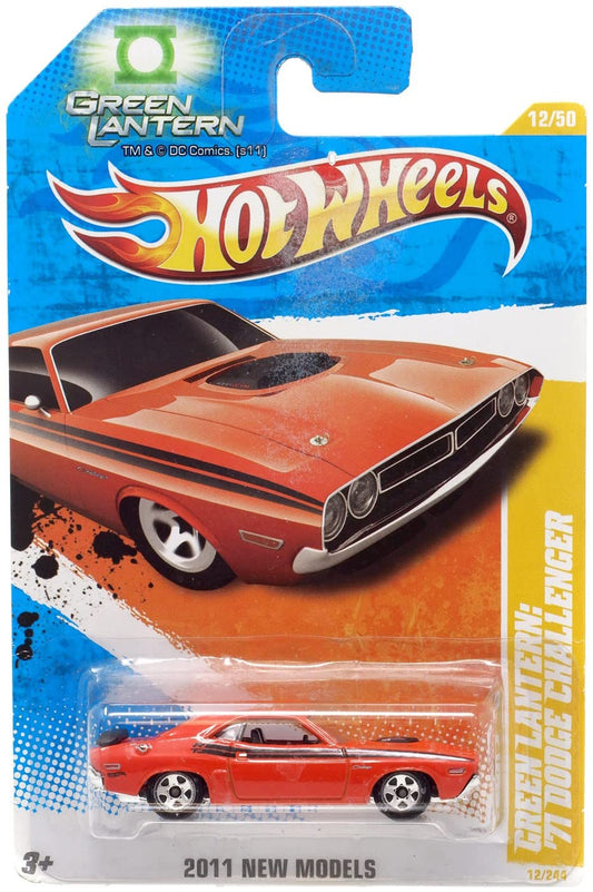 Hot Wheels 2011 New Models Green Lantern, Orange '71 Dodge Challenger 12/50