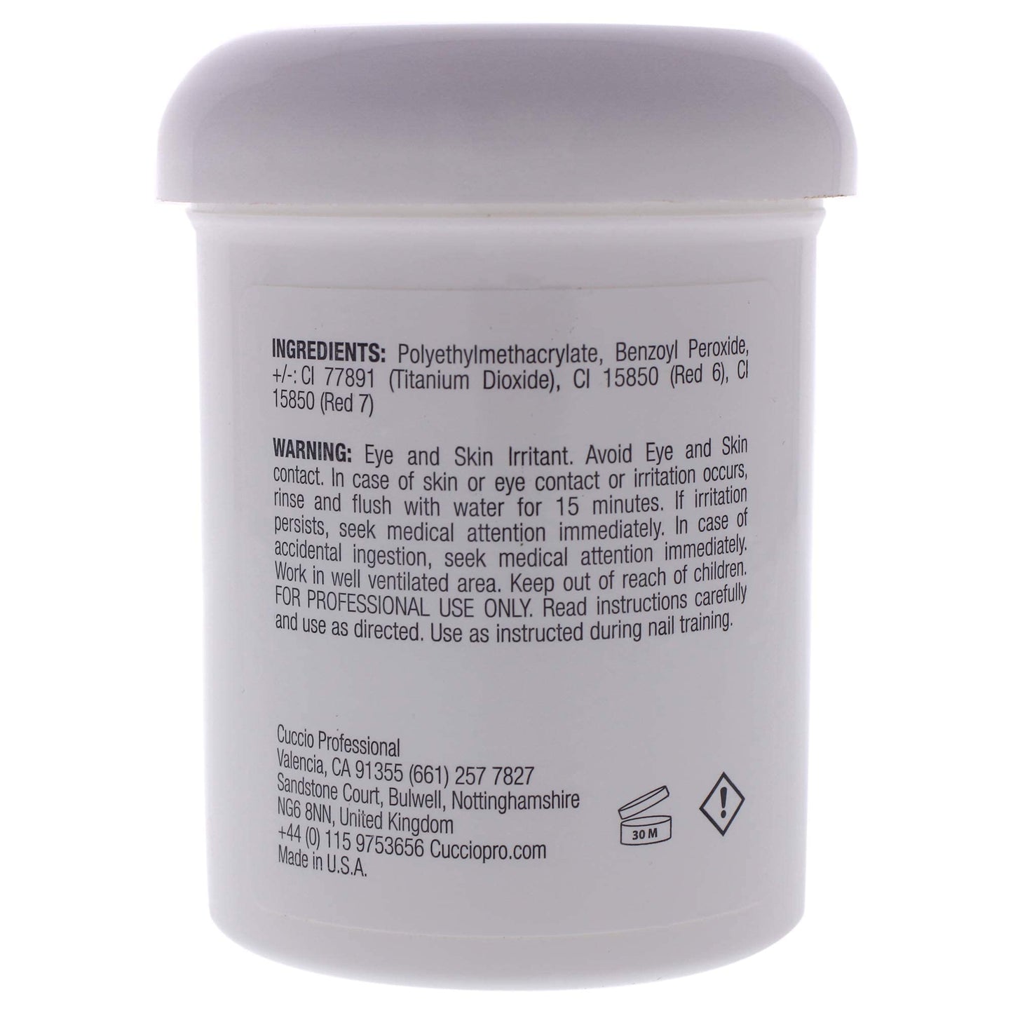 Cuccio Pro Odorless Acrylic Powder - Clear 5.75 Oz Beauty & Personal Care Cuccio