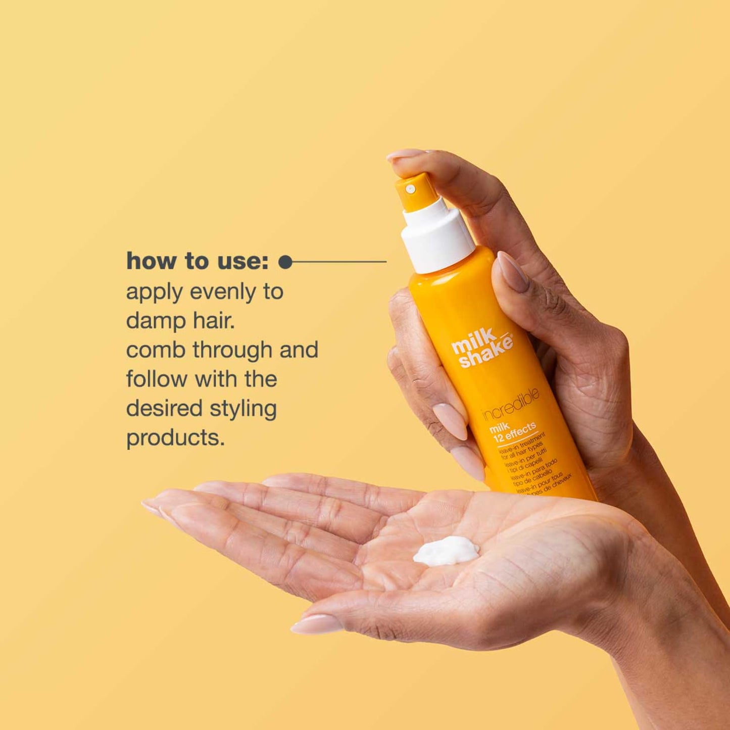 milk_shake Incredible Milk - Leave-In Hair Treatment for All Hair Types | Renews Detangles and Repairs Damaged Hair | 5.1 fl oz (150 ml) Beauty and Personal Care milk_shake