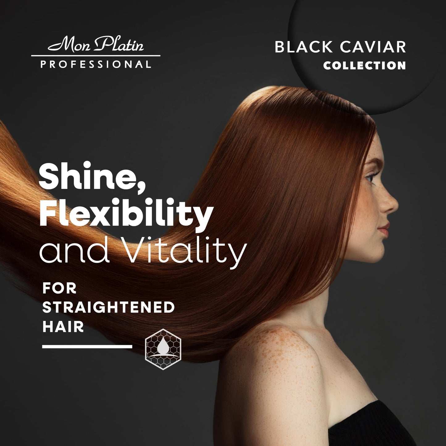 Mon Platin Professional Total Repair Shampoo for Straightened Hair - Salt-Free, Enhances Straightening Treatment Results, Adds Shine & Vitality