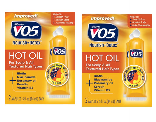 Vo5 Hot Oil Therapy Treatment 2 Count 0.5 Ounce (14ml) (2 Pack)