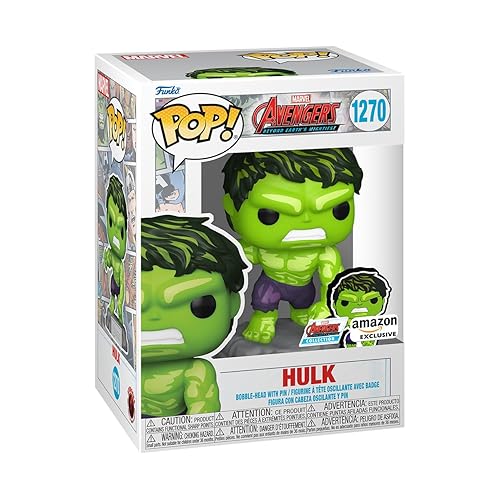 Funko Pop & Enamel Pin: The Avengers: Earth's Mightiest Heroes - 60th Anniversary, Hulk with Enamel Pin - Marvel Comics - Amazon Exclusive…