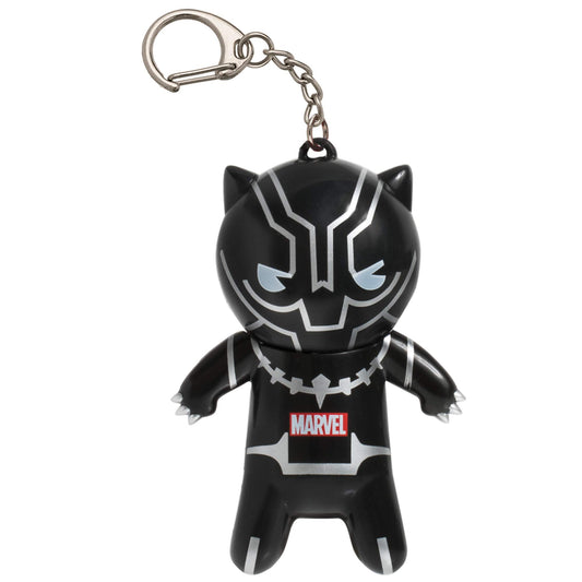 Lip Smacker Marvel Lip Balm Keychain, Clear & Glossy, Fun & Giftable, Cruelty Free - Black Panther